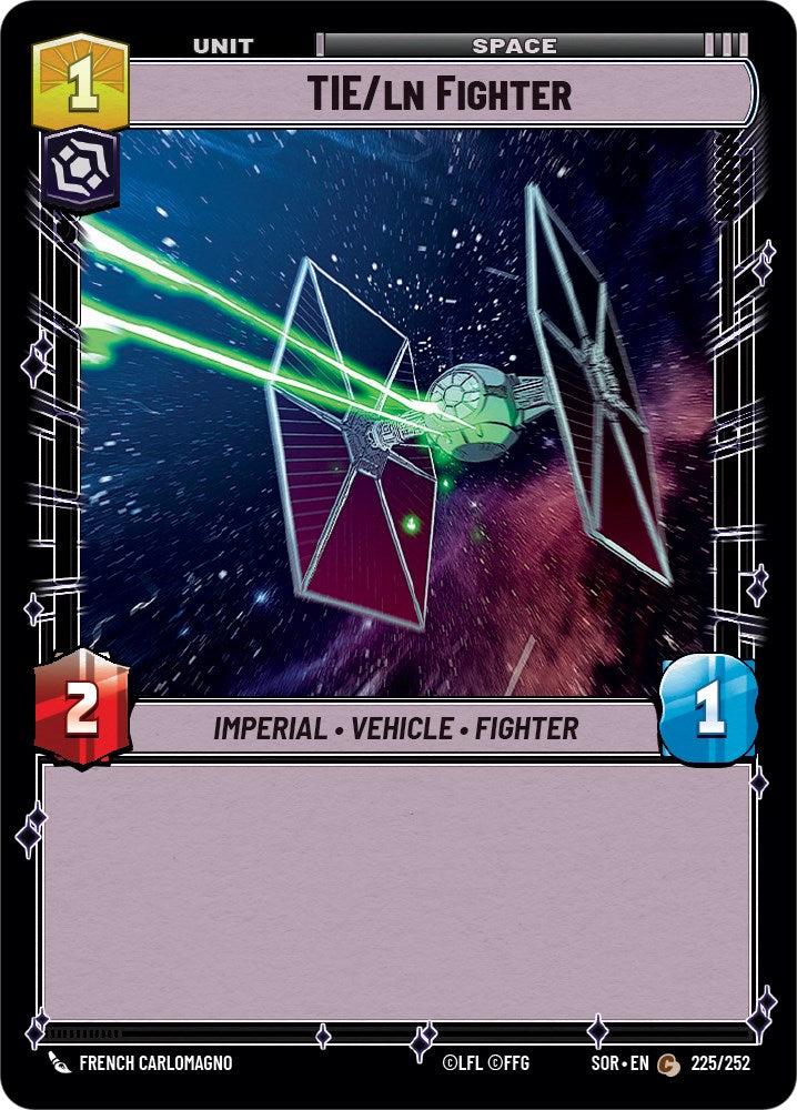 TIE/ln Fighter (225/252) [Spark of Rebellion] | Eastridge Sports Cards & Games