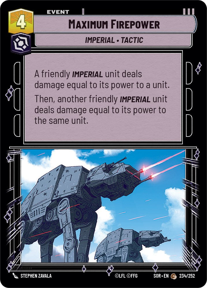 Maximum Firepower (234/252) [Spark of Rebellion] | Eastridge Sports Cards & Games