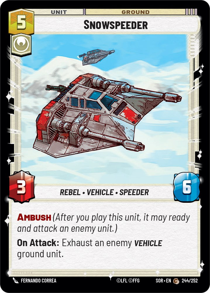 Snowspeeder (244/252) [Spark of Rebellion] | Eastridge Sports Cards & Games