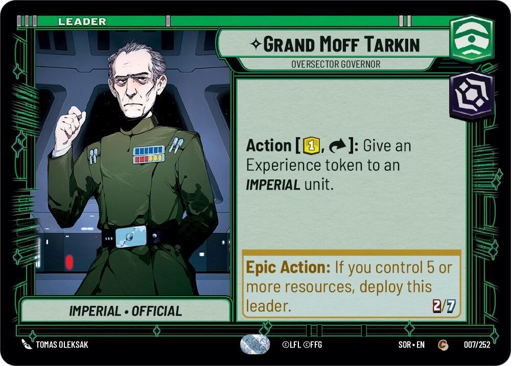 Grand Moff Tarkin - Oversector Governor (007/252) [Spark of Rebellion] | Eastridge Sports Cards & Games