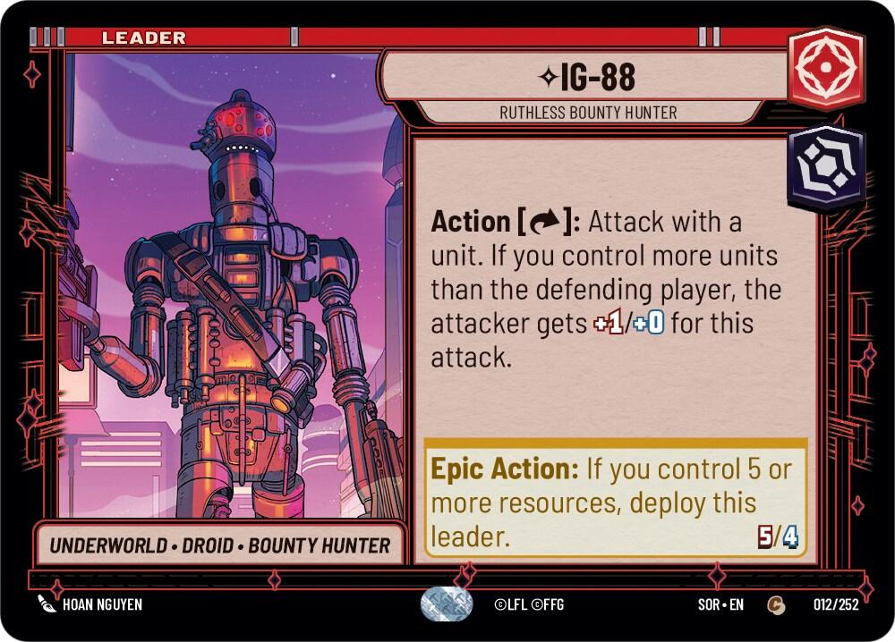 IG-88 - Ruthless Bounty Hunter (012/252) [Spark of Rebellion] | Eastridge Sports Cards & Games