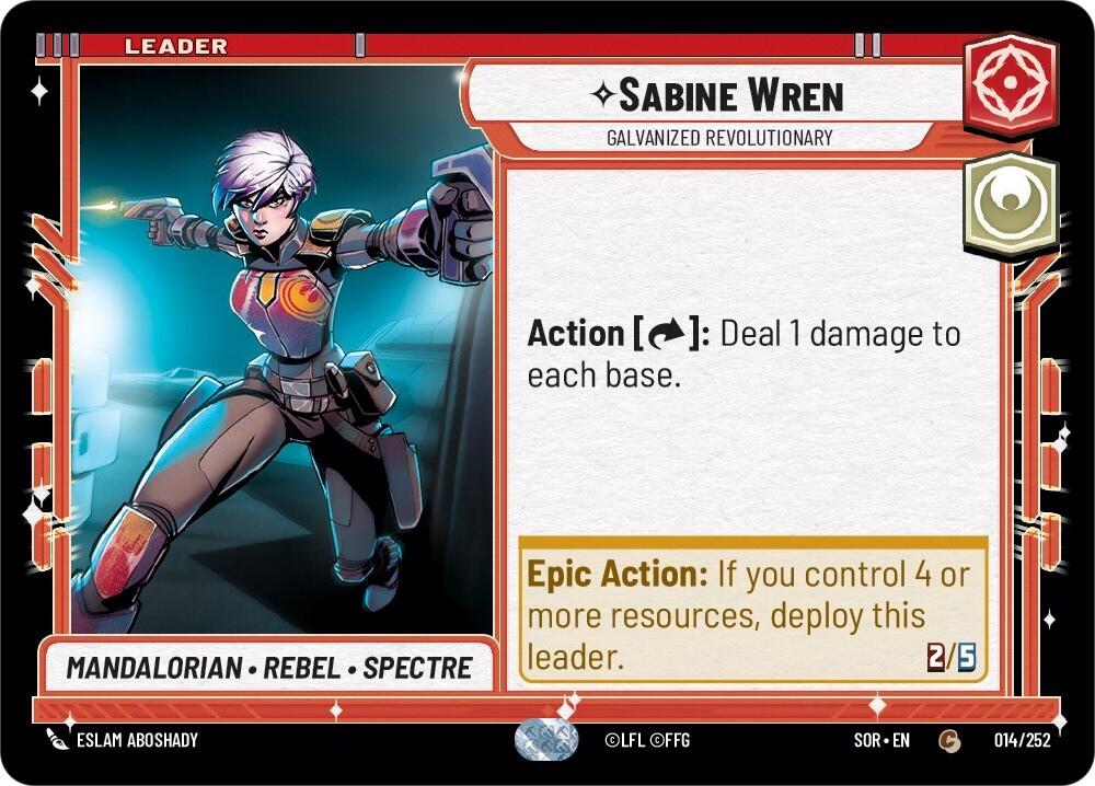 Sabine Wren - Galvanized Revolutionary (014/252) [Spark of Rebellion] | Eastridge Sports Cards & Games