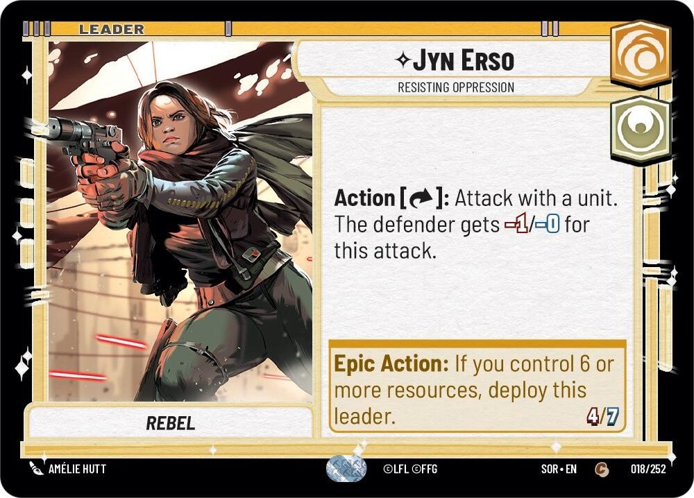 Jyn Erso - Resisting Oppression (018/252) [Spark of Rebellion] | Eastridge Sports Cards & Games