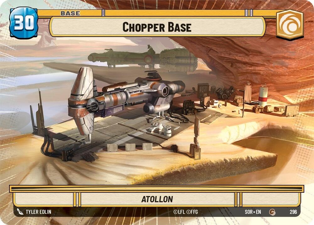 Chopper Base (Hyperspace) (296) [Spark of Rebellion] | Eastridge Sports Cards & Games