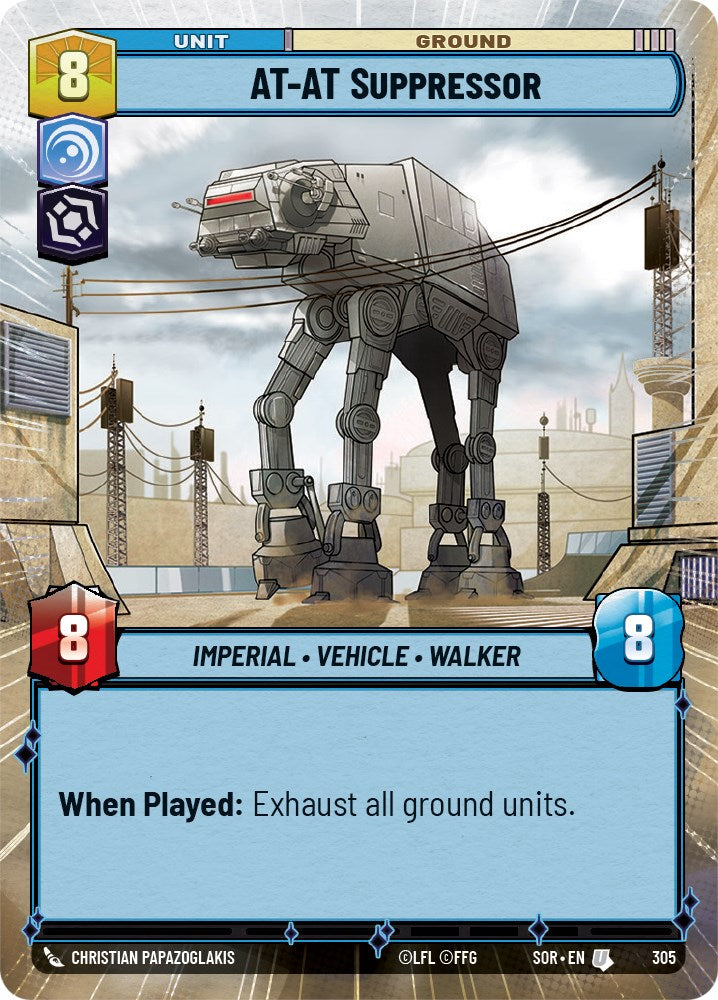AT-AT Suppressor (Hyperspace) (305) [Spark of Rebellion] | Eastridge Sports Cards & Games