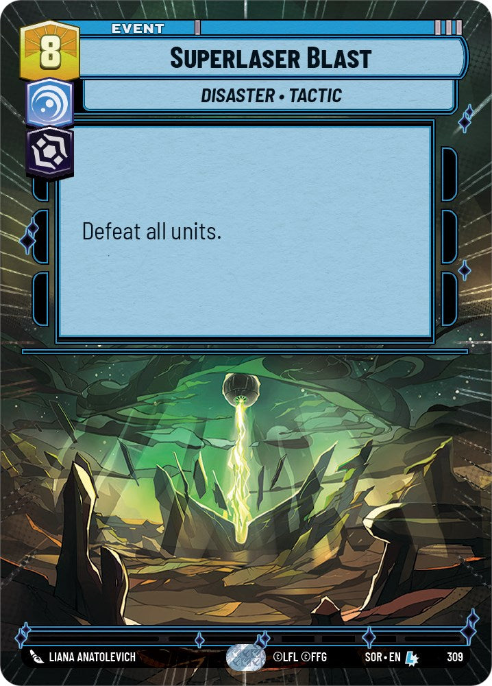 Superlaser Blast (Hyperspace) (309) [Spark of Rebellion] | Eastridge Sports Cards & Games
