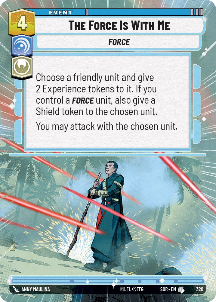 The Force is With Me (Hyperspace) (320) [Spark of Rebellion] | Eastridge Sports Cards & Games