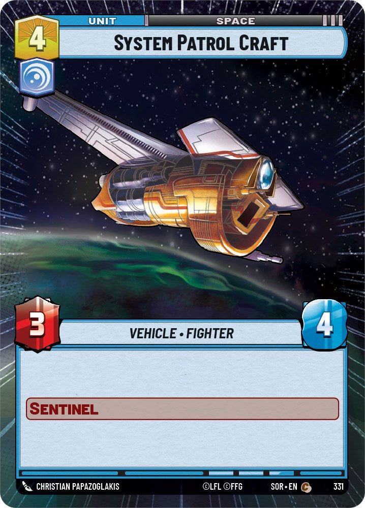 System Patrol Craft (Hyperspace) (331) [Spark of Rebellion] | Eastridge Sports Cards & Games