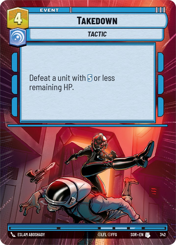 Takedown (Hyperspace) (342) [Spark of Rebellion] | Eastridge Sports Cards & Games