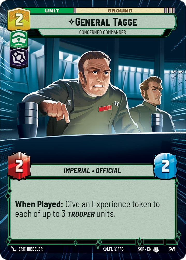 General Tagge - Concerned Commander (Hyperspace) (345) [Spark of Rebellion] | Eastridge Sports Cards & Games