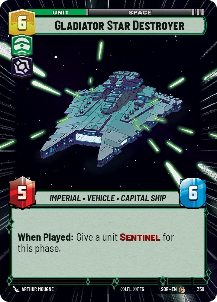 Gladiator Star Destroyer (Hyperspace) (350) [Spark of Rebellion] | Eastridge Sports Cards & Games