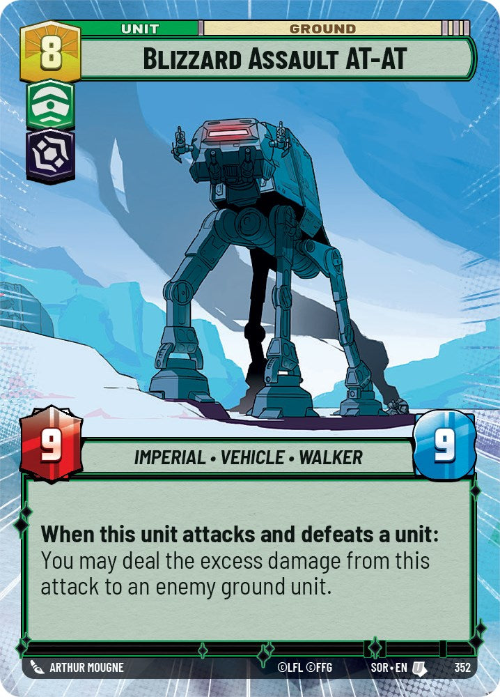 Blizzard Assault AT-AT (Hyperspace) (352) [Spark of Rebellion] | Eastridge Sports Cards & Games