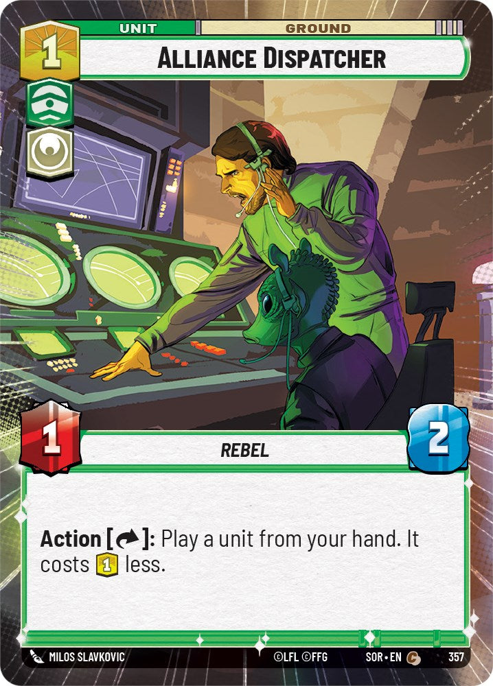 Alliance Dispatcher (Hyperspace) (357) [Spark of Rebellion] | Eastridge Sports Cards & Games