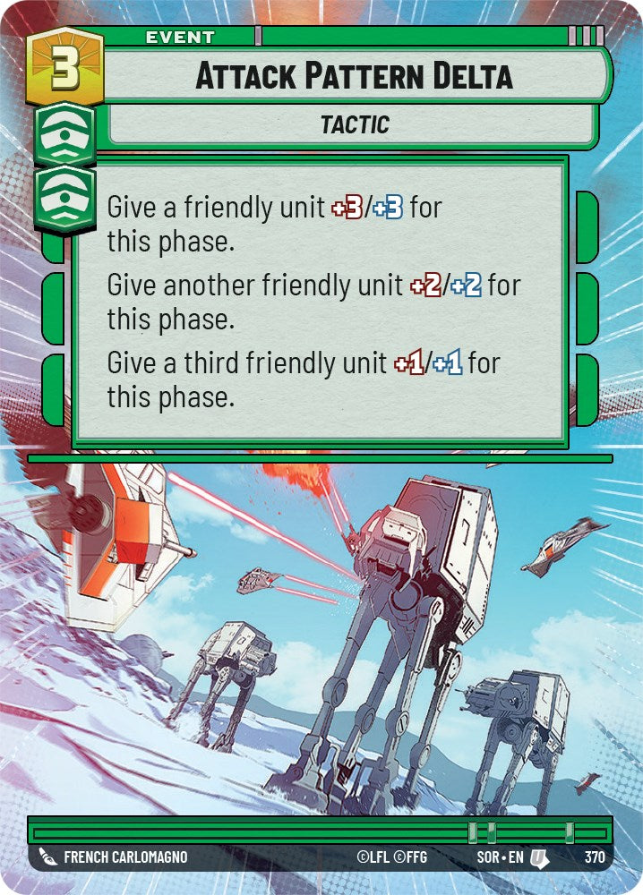 Attack Pattern Delta (Hyperspace) (370) [Spark of Rebellion] | Eastridge Sports Cards & Games