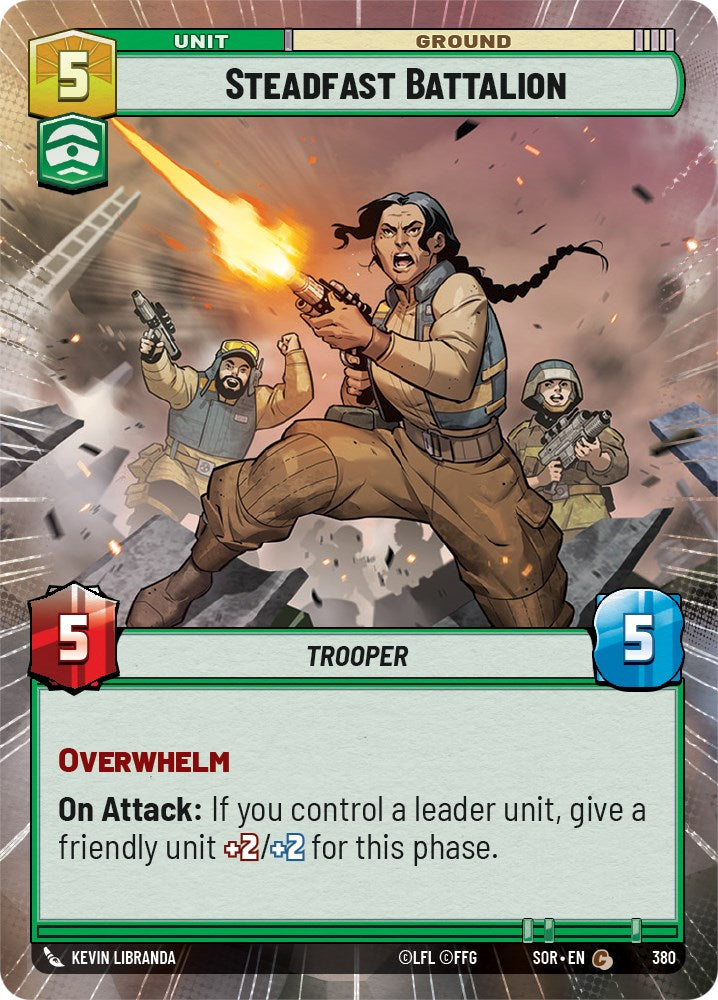 Steadfast Battalion (Hyperspace) (380) [Spark of Rebellion] | Eastridge Sports Cards & Games