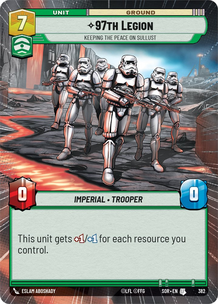 97th Legion - Keeping the Peace on Sullust (Hyperspace) (382) [Spark of Rebellion] | Eastridge Sports Cards & Games