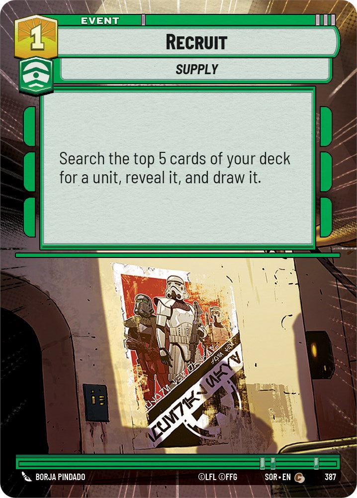 Recruit (Hyperspace) (387) [Spark of Rebellion] | Eastridge Sports Cards & Games