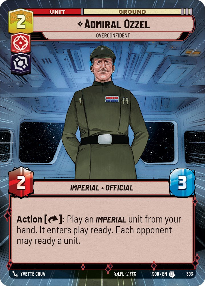 Admiral Ozzel - Overconfident (Hyperspace) (393) [Spark of Rebellion] | Eastridge Sports Cards & Games