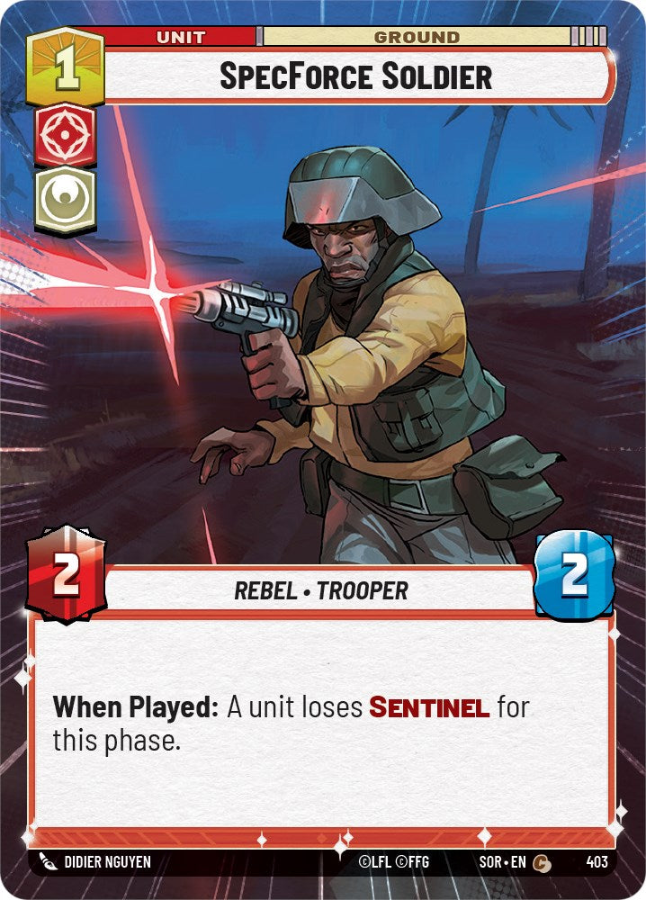 SpecForce Soldier (Hyperspace) (403) [Spark of Rebellion] | Eastridge Sports Cards & Games
