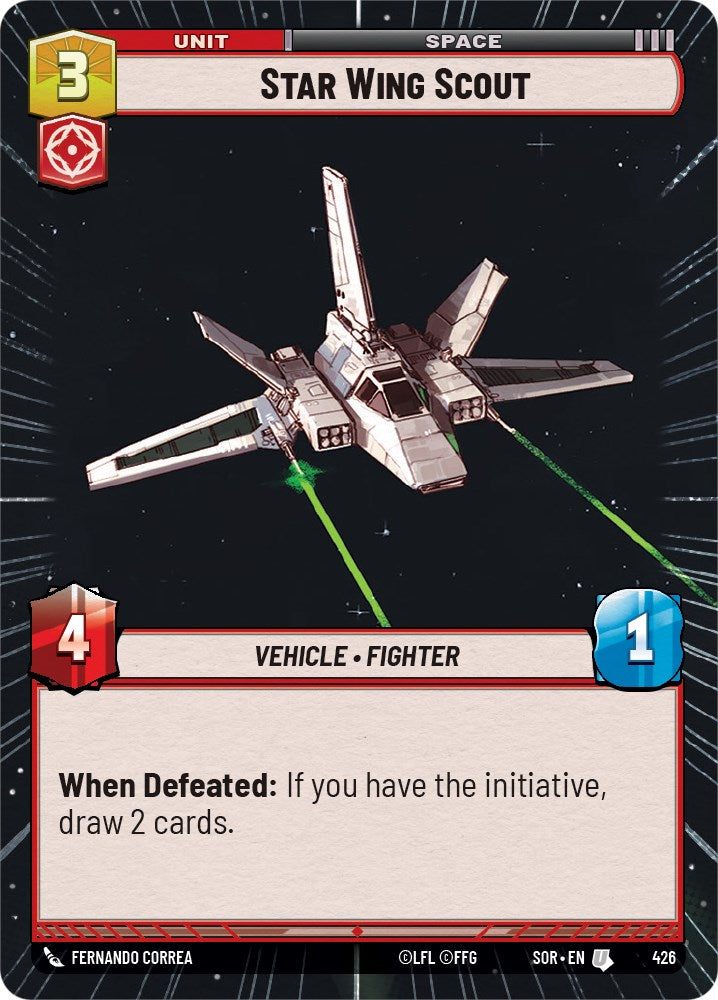 Star Wing Scout (Hyperspace) (426) [Spark of Rebellion] | Eastridge Sports Cards & Games