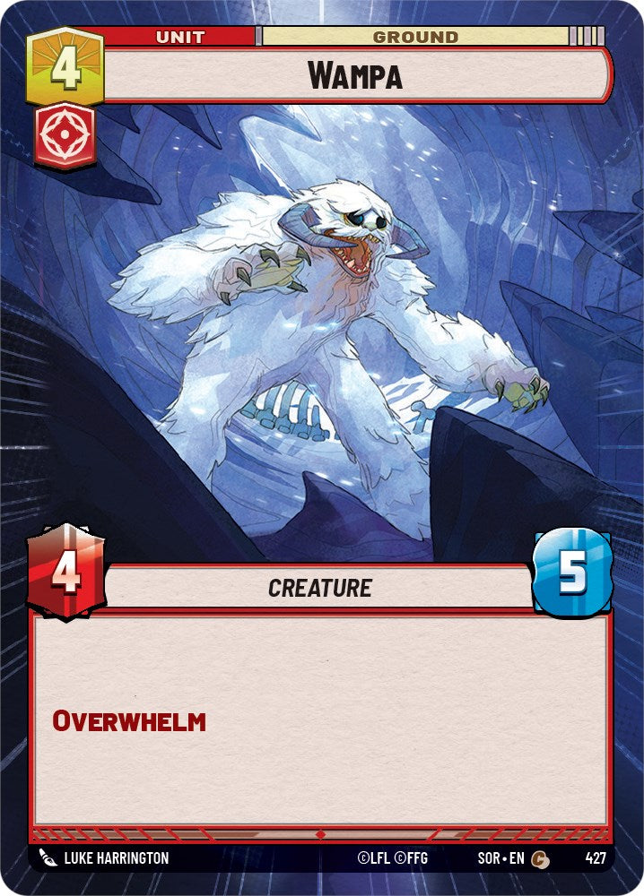 Wampa (Hyperspace) (427) [Spark of Rebellion] | Eastridge Sports Cards & Games