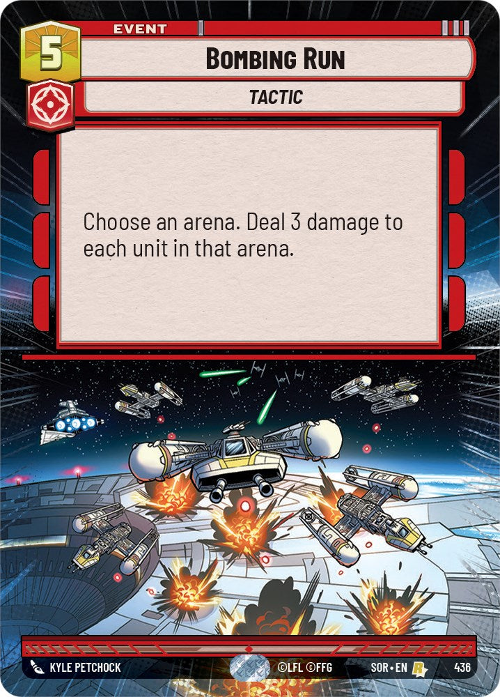 Bombing Run (Hyperspace) (436) [Spark of Rebellion] | Eastridge Sports Cards & Games