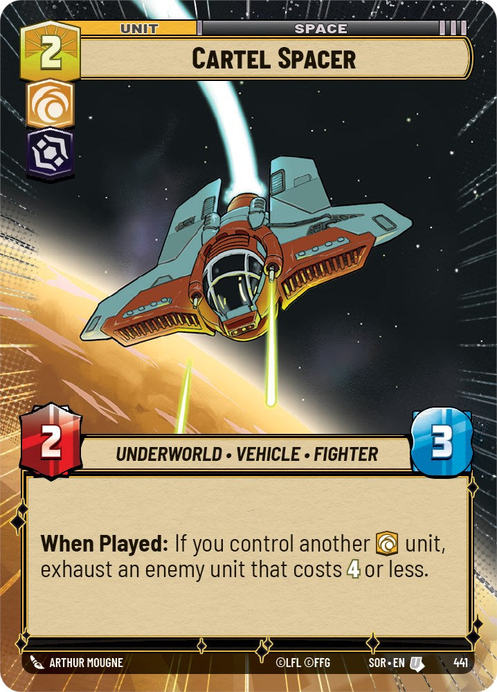 Cartel Spacer (Hyperspace) (441) [Spark of Rebellion] | Eastridge Sports Cards & Games