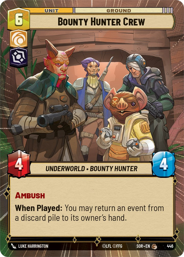 Bounty Hunter Crew (Hyperspace) (446) [Spark of Rebellion] | Eastridge Sports Cards & Games