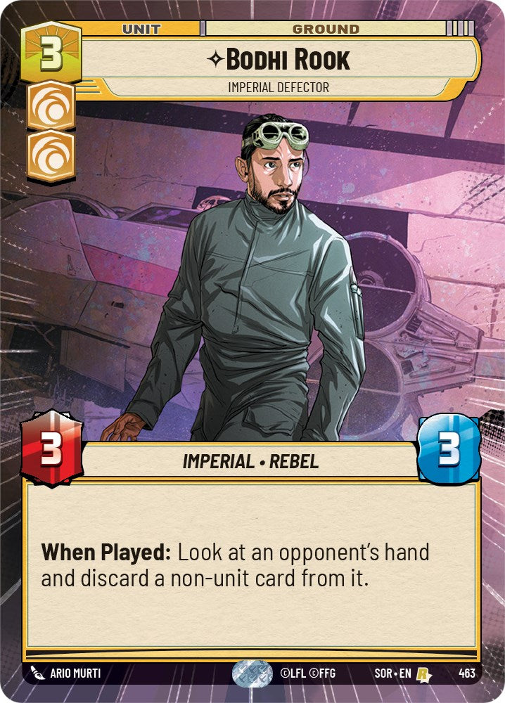 Bodhi Rook - Imperial Defector (Hyperspace) (463) [Spark of Rebellion] | Eastridge Sports Cards & Games