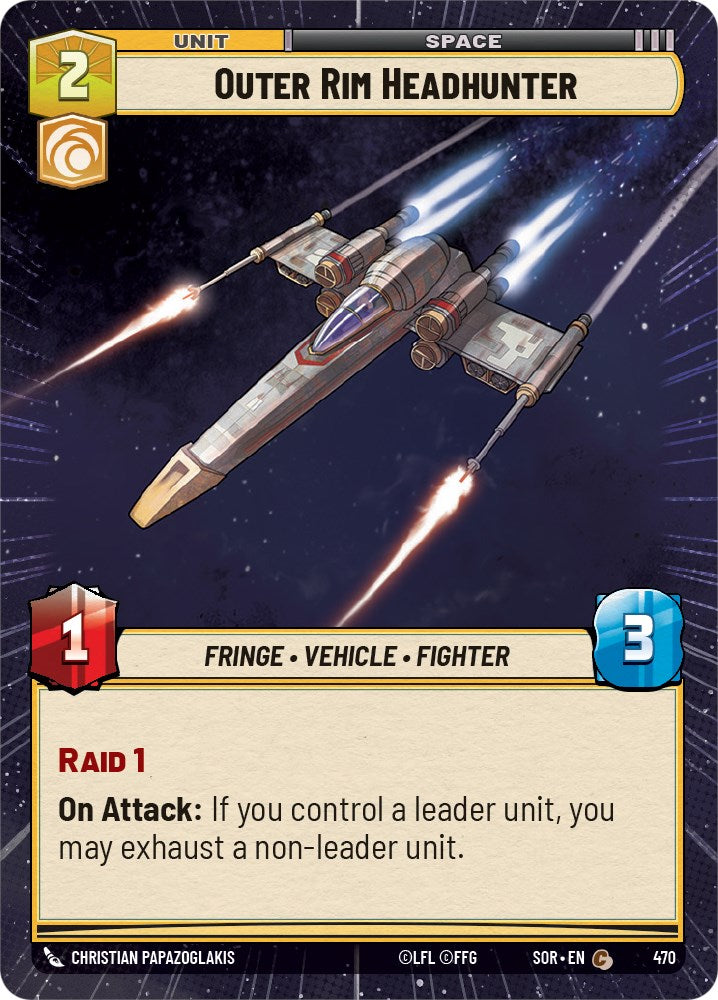 Outer Rim Headhunter (Hyperspace) (470) [Spark of Rebellion] | Eastridge Sports Cards & Games