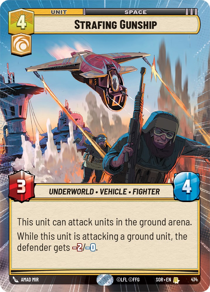 Strafing Gunship (Hyperspace) (474) [Spark of Rebellion] | Eastridge Sports Cards & Games