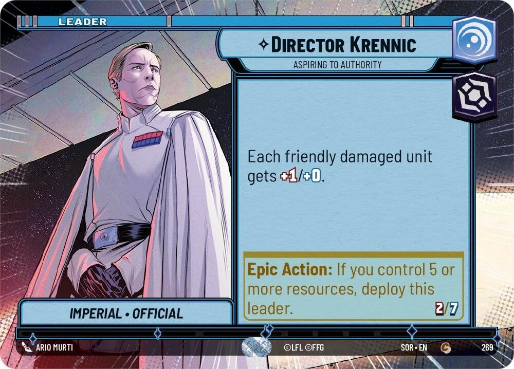 Director Krennic - Aspiring to Authority (Hyperspace) (269) [Spark of Rebellion] | Eastridge Sports Cards & Games