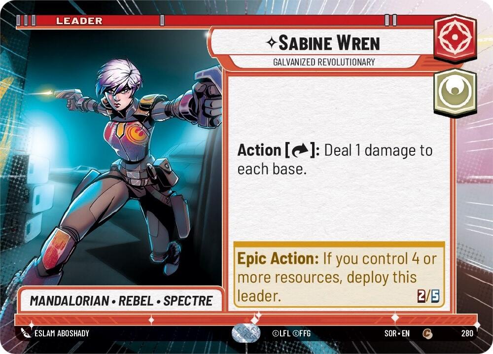 Sabine Wren - Galvanized Revolutionary (Hyperspace) (280) [Spark of Rebellion] | Eastridge Sports Cards & Games