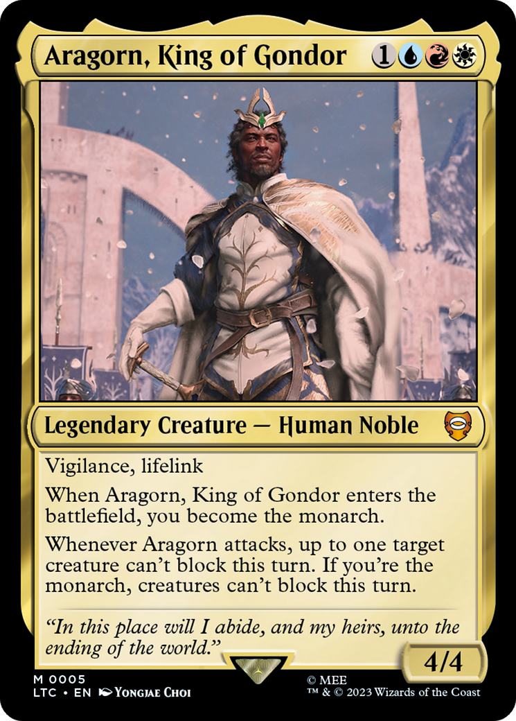 Aragorn, King of Gondor [The Lord of the Rings: Tales of Middle-Earth Commander] | Eastridge Sports Cards & Games