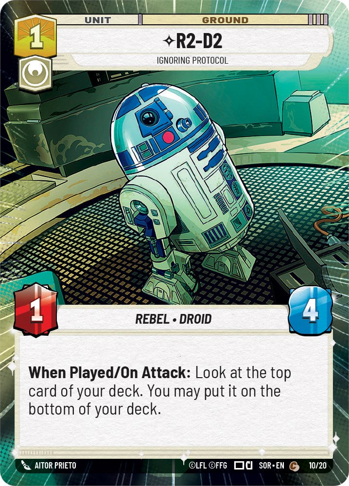 R2-D2 - Ignoring Protocol (Hyperspace) (10/20) [Spark of Rebellion: Weekly Play] | Eastridge Sports Cards & Games