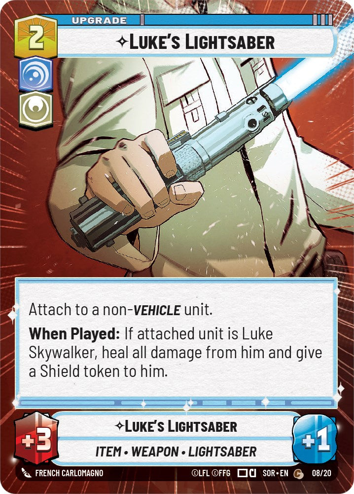 Luke's Lightsaber (Hyperspace) (8/20) [Spark of Rebellion: Weekly Play] | Eastridge Sports Cards & Games
