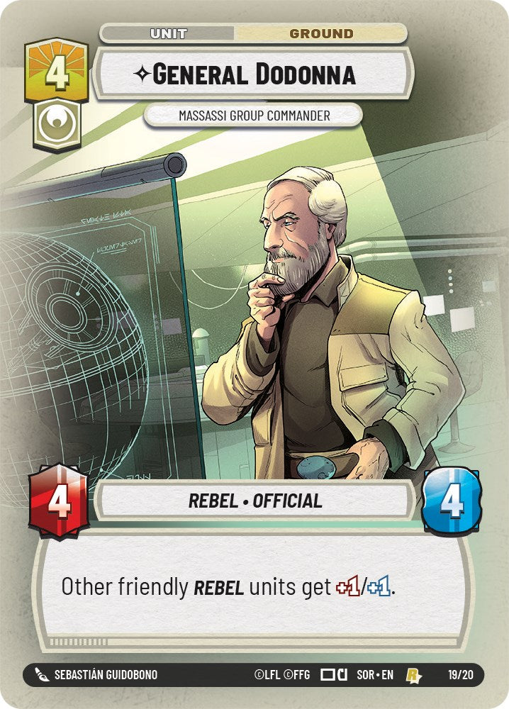 General Dodonna - Massassi Group Commander (19/20) [Spark of Rebellion: Weekly Play] | Eastridge Sports Cards & Games