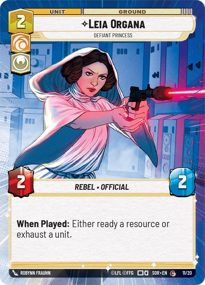 Leia Organa - Defiant Princess (11/20) [Spark of Rebellion: Weekly Play] | Eastridge Sports Cards & Games