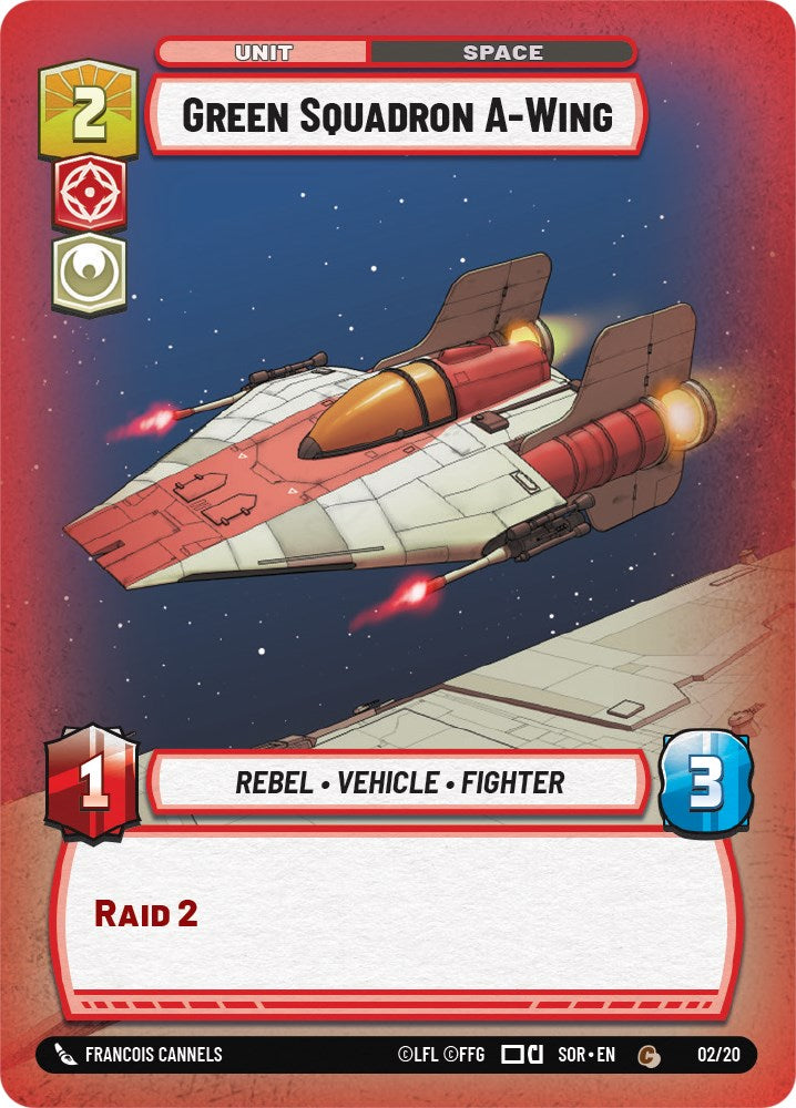 Green Squadron A-Wing (2/20) [Spark of Rebellion: Weekly Play] | Eastridge Sports Cards & Games
