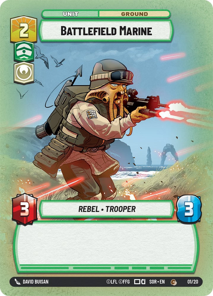 Battlefield Marine (1/20) [Spark of Rebellion: Weekly Play] | Eastridge Sports Cards & Games
