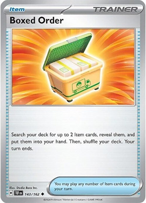 Boxed Order (143/162) [Scarlet & Violet: Temporal Forces] | Eastridge Sports Cards & Games