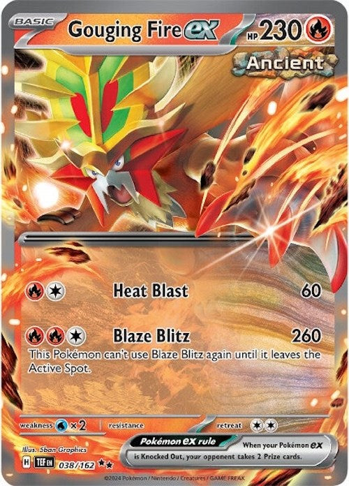 Gouging Fire ex (038/162) [Scarlet & Violet: Temporal Forces] | Eastridge Sports Cards & Games