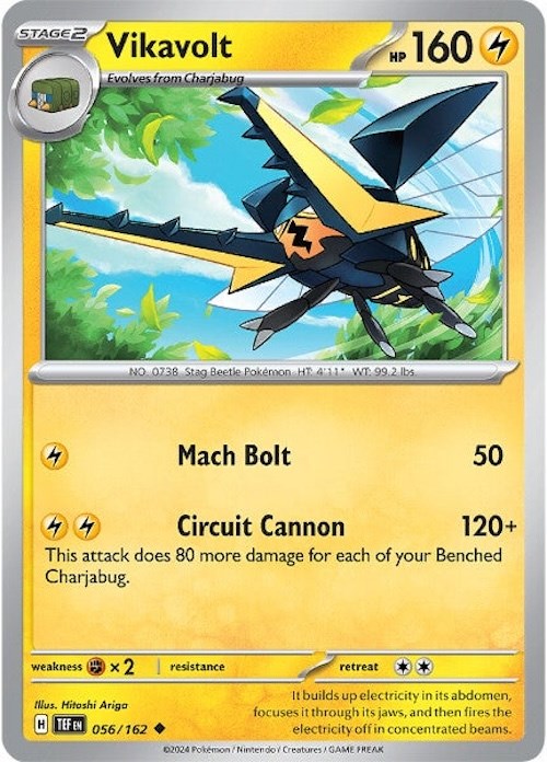 Vikavolt (056/162) [Scarlet & Violet: Temporal Forces] | Eastridge Sports Cards & Games