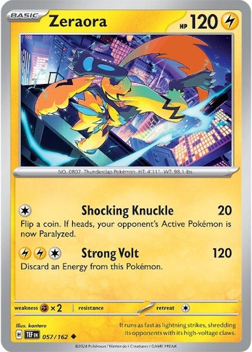 Zeraora (057/162) [Scarlet & Violet: Temporal Forces] | Eastridge Sports Cards & Games