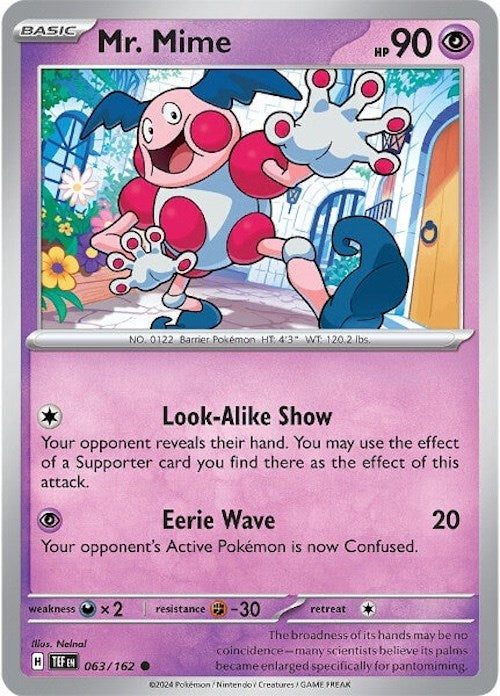 Mr. Mime (063/162) [Scarlet & Violet: Temporal Forces] | Eastridge Sports Cards & Games