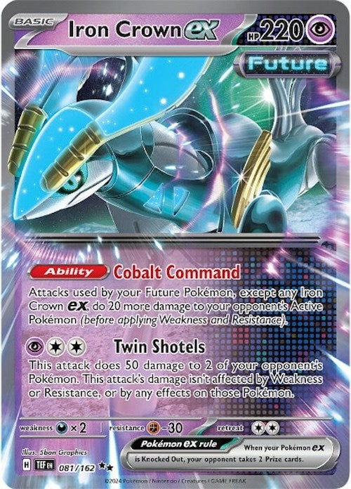 Iron Crown ex (081/162) [Scarlet & Violet: Temporal Forces] | Eastridge Sports Cards & Games