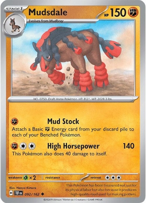 Mudsdale (092/162) [Scarlet & Violet: Temporal Forces] | Eastridge Sports Cards & Games