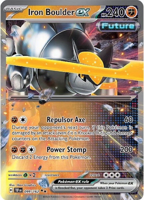 Iron Boulder ex (099/162) [Scarlet & Violet: Temporal Forces] | Eastridge Sports Cards & Games