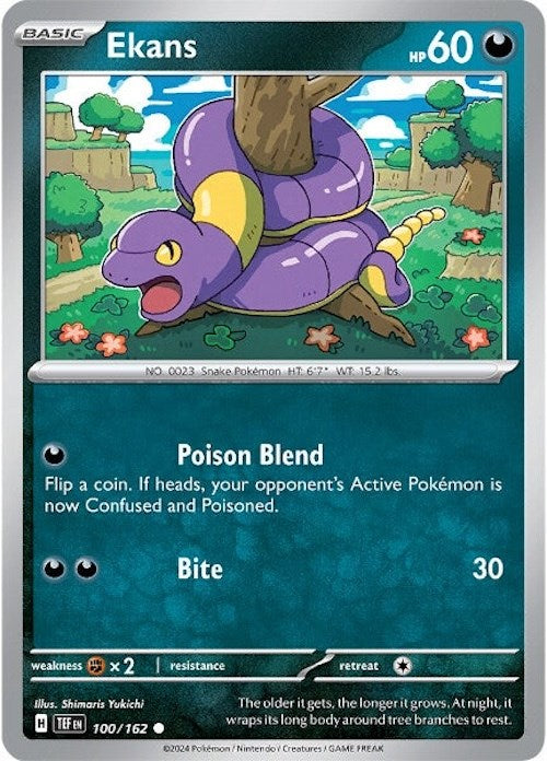 Ekans (100/162) [Scarlet & Violet: Temporal Forces] | Eastridge Sports Cards & Games