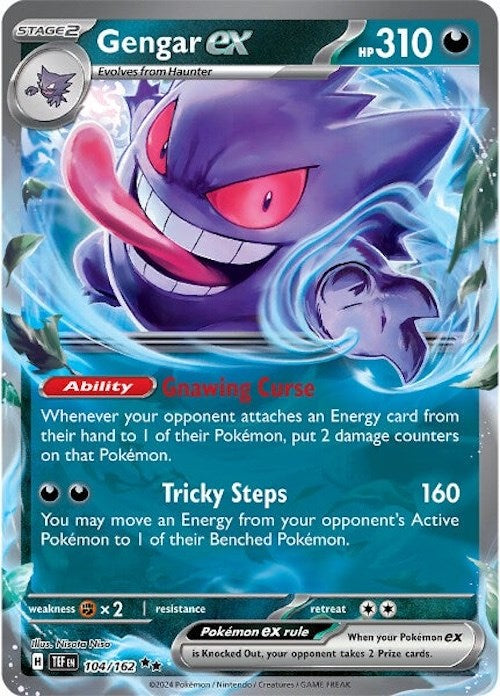 Gengar ex (104/162) [Scarlet & Violet: Temporal Forces] | Eastridge Sports Cards & Games